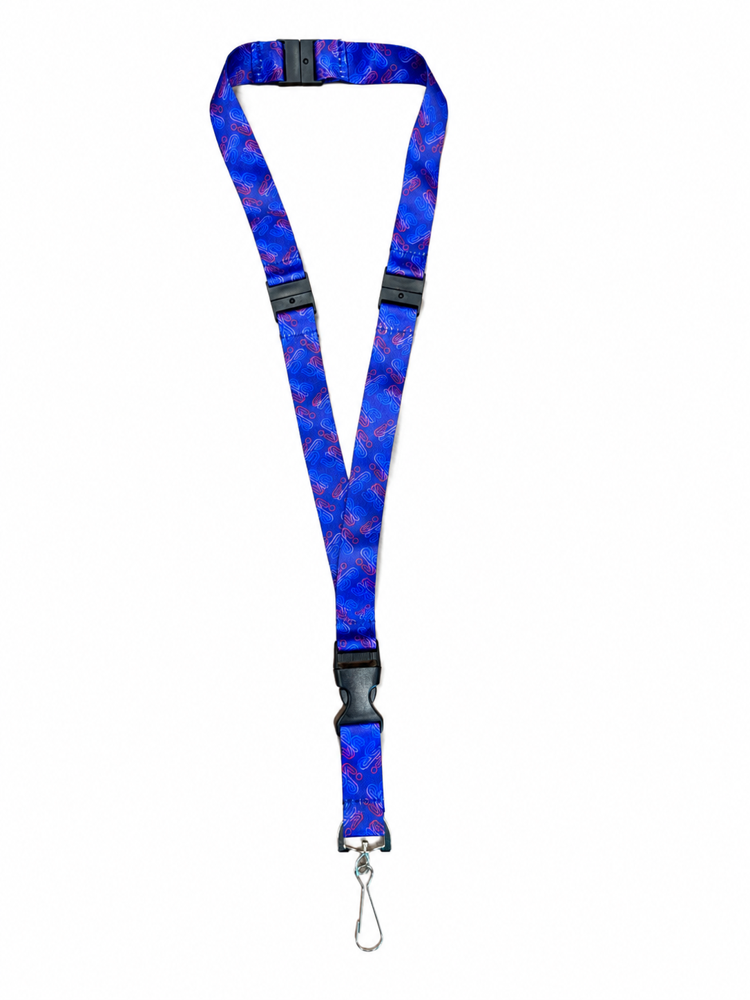 LANYARD NAVY W/STEP TRIPLE BREAK PACK OF 50 